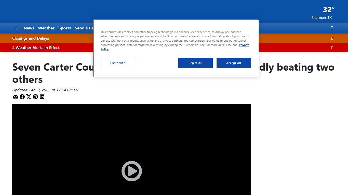 Seven Carter County Jail inmates charged for allegedly beating two others